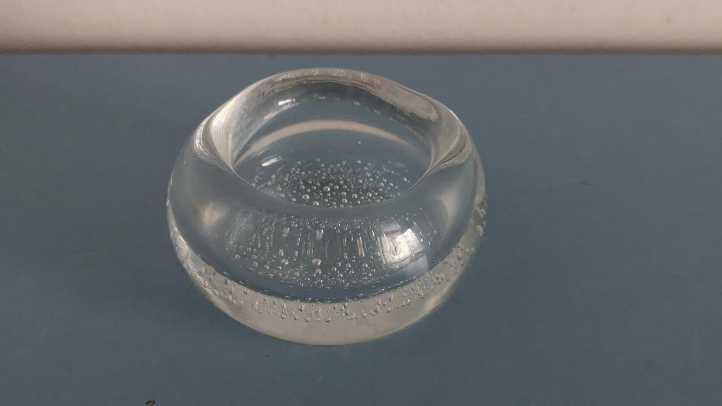 Iittala Soodakupla Malja / Taidelasiesine / Tuhka-astia (1948-1954, Kaj Franck)