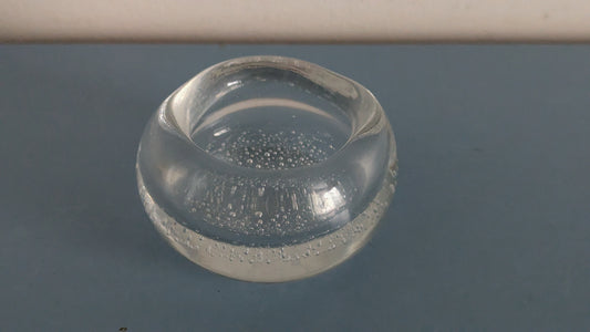 Iittala Soodakupla Malja / Taidelasiesine / Tuhka-astia (1948-1954, Kaj Franck)