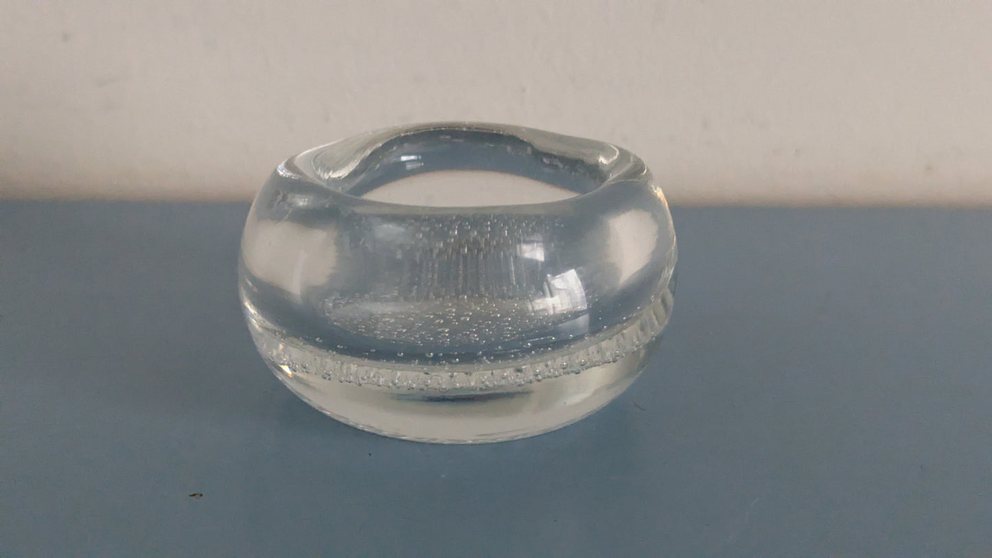 Iittala Soodakupla Malja / Taidelasiesine / Tuhka-astia (1948-1954, Kaj Franck)