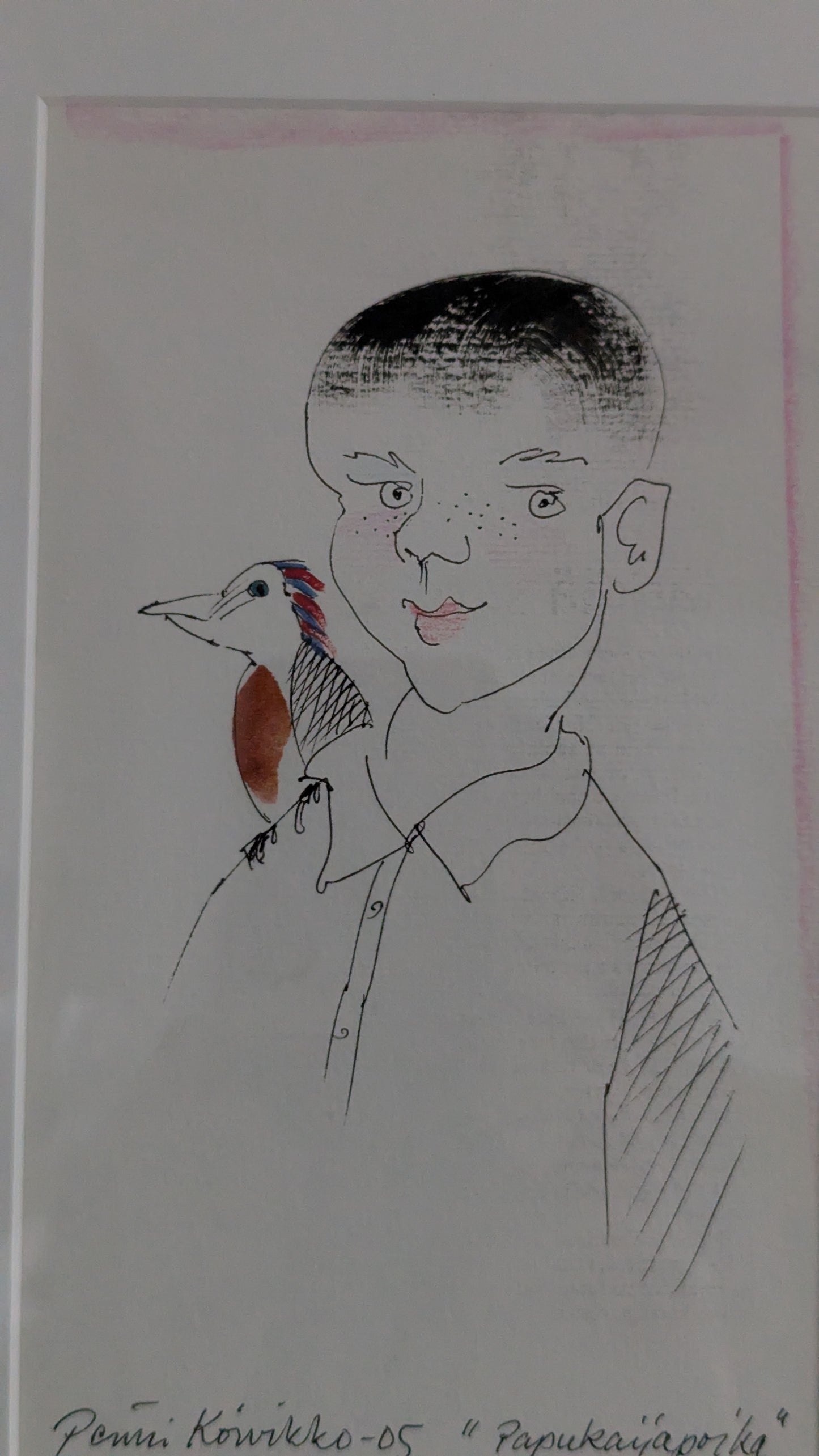 Pentti Koivikko - Papukaijapoika (Signeerattu Sekatekniikka 2007)