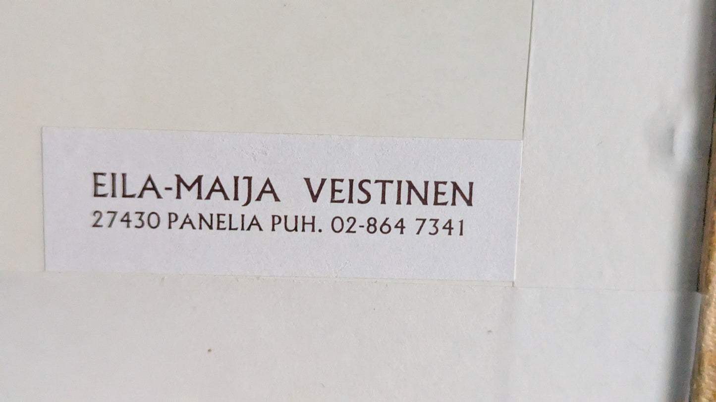 Eila-Maija Veistinen - Omena (Signeerattu Tussityö 2000)