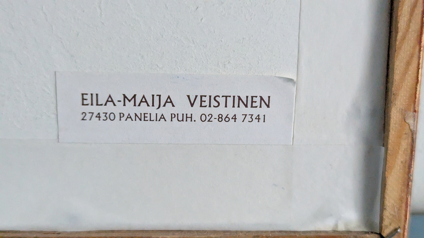 Eila-Maija Veistinen - Omena (Signeerattu Tussityö 2000)