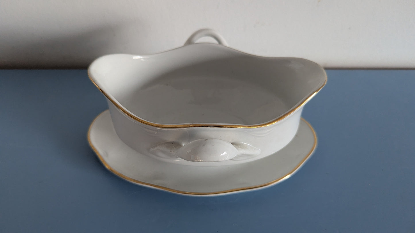 Arabia FG-Mallin Kultaraidallinen Kastikekannu / Kastikekulho