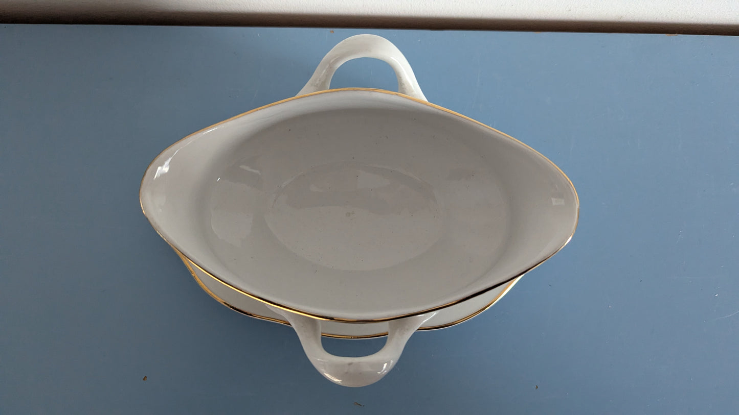 Arabia FG-Mallin Kultaraidallinen Kastikekannu / Kastikekulho