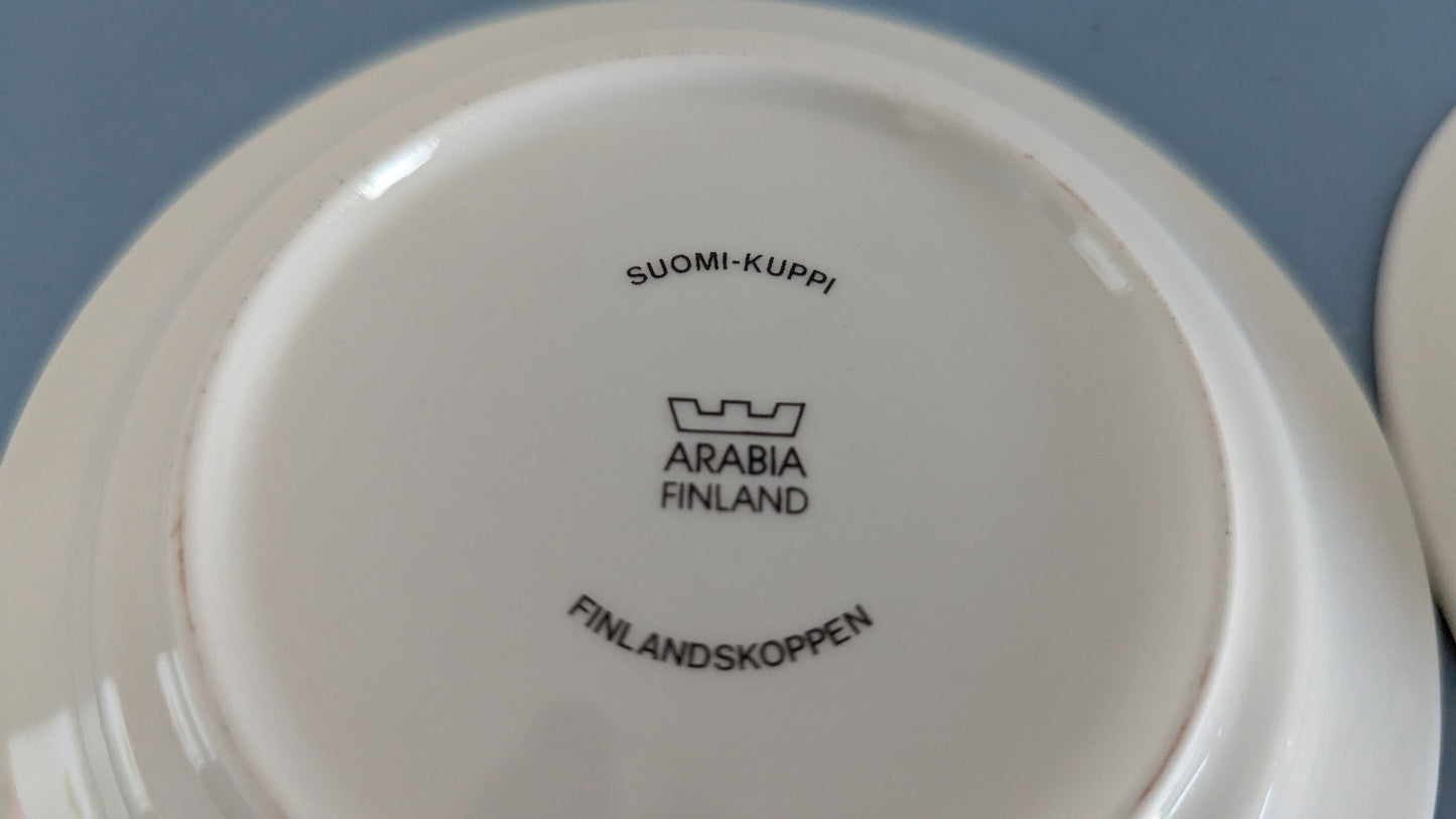 Arabia Maakunta / Suomi Mokka-astiasto Kymmenelle (20-osaa, Heikki Orvola)
