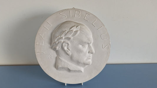 Wäinö Aaltonen - Jean Sibelius Reliefi (Signeerattu)