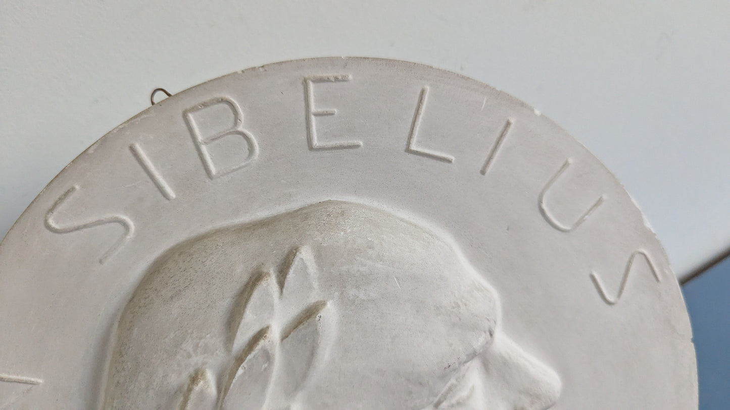 Wäinö Aaltonen - Jean Sibelius Reliefi (Signeerattu)