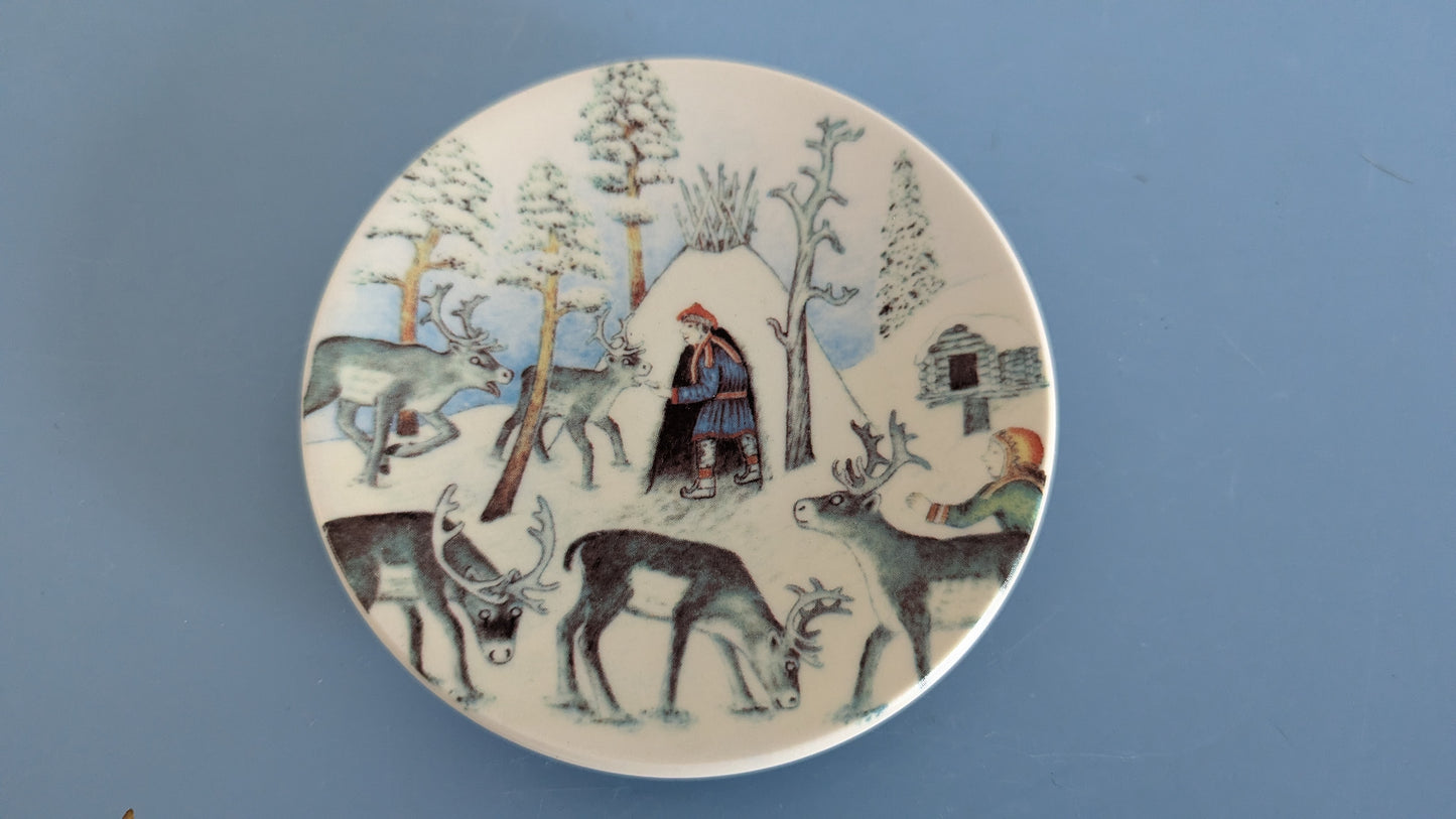 Arabia Poromies Talvella Seinälautanen (1982, Andreas Alariesto)