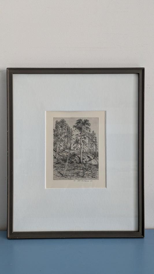 Matti Hartikainen - Signeerattu Etsaus (1973)