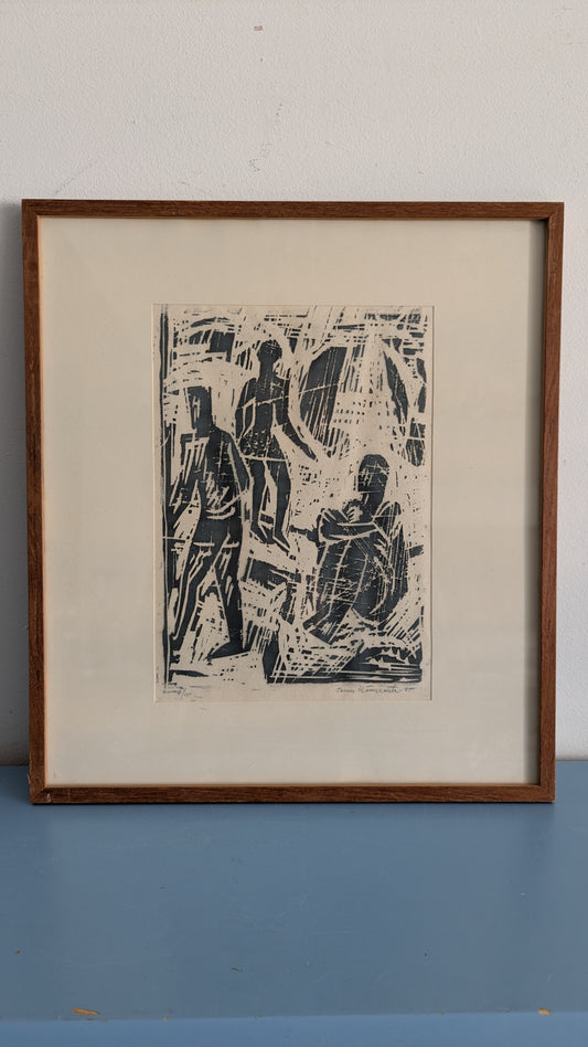 Tauno Hämeranta - Signeerattu Puupiirros (Numeroitu 7/15, 1965)