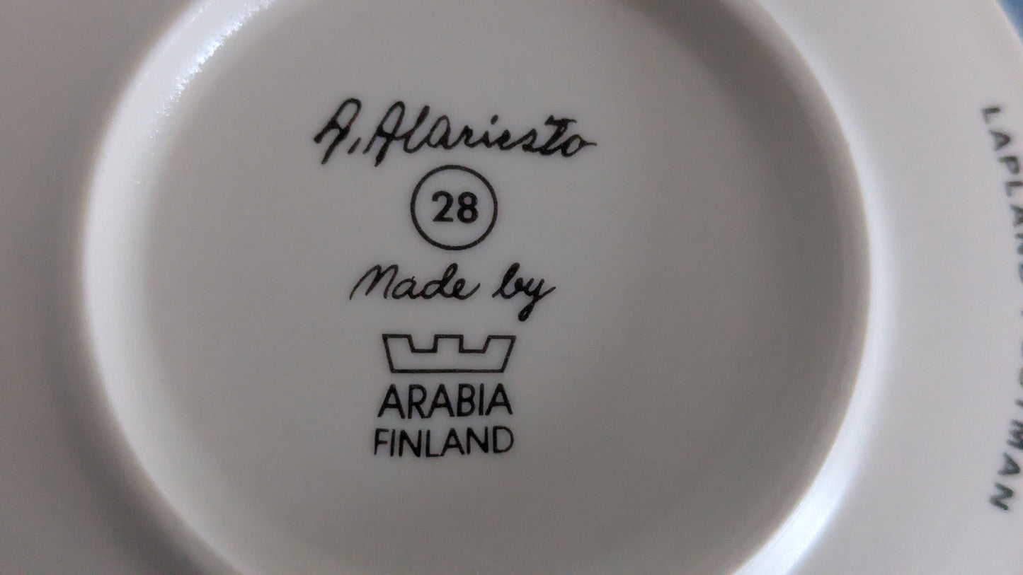 Arabia - Lapin Postimies Seinälautanen (1985, Andreas Alariesto)