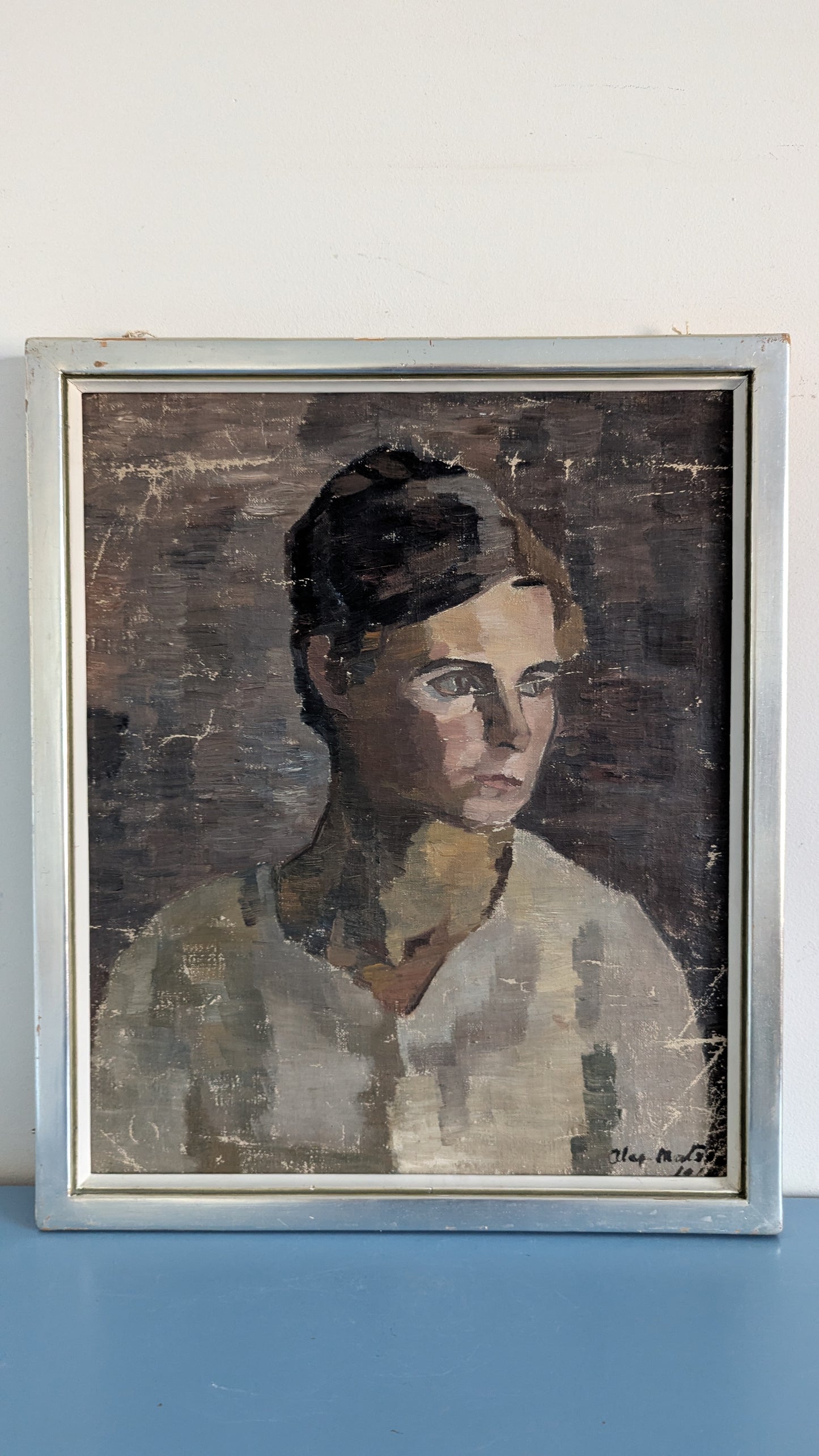 Alex Matson - Kaksipuoleinen Signeerattu Öljyvärimaalaus (1913-1914)