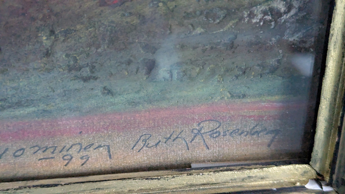 Ruth Rosenberg - Ihmisen Luominen Maan Tomusta (Signeerattu Sekatekniikka 1999)