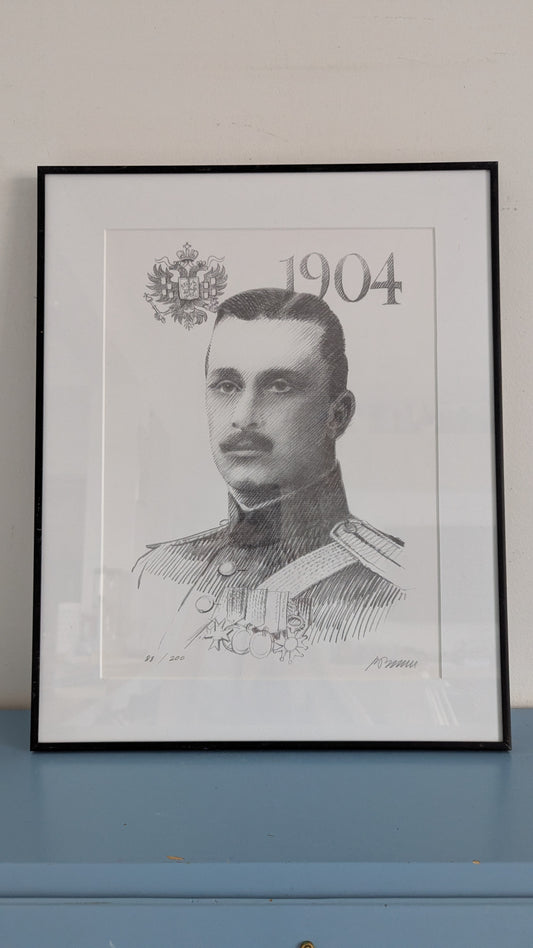 Rolf Erik Bruun - Mannerheim 1904 (Signeerattu Litografia 2009)