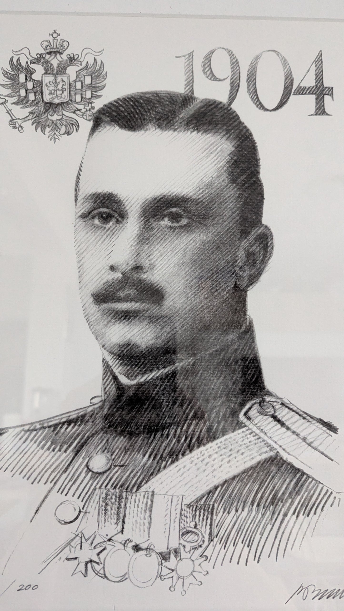 Rolf Erik Bruun - Mannerheim 1904 (Signeerattu Litografia 2009)