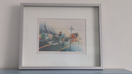 Raimo Huittinen - Salonkivaunu (Signeerattu Grafiikka 1990)