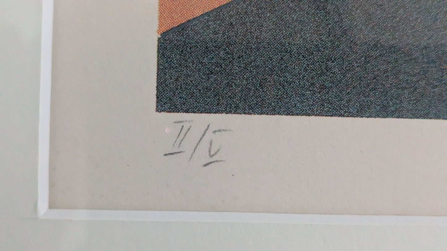 Raimo Huittinen - Salonkivaunu (Signeerattu Grafiikka 1990)