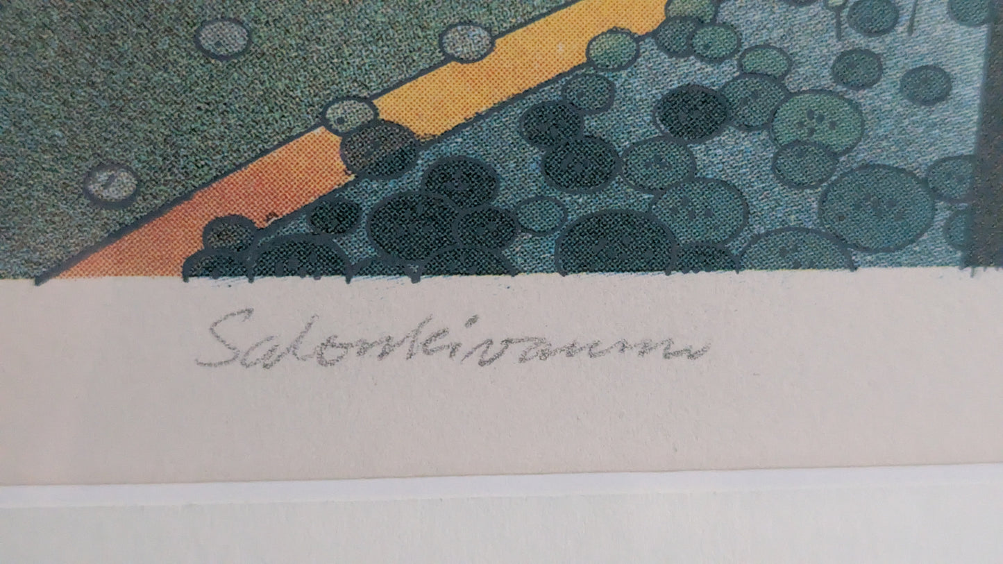Raimo Huittinen - Salonkivaunu (Signeerattu Grafiikka 1990)