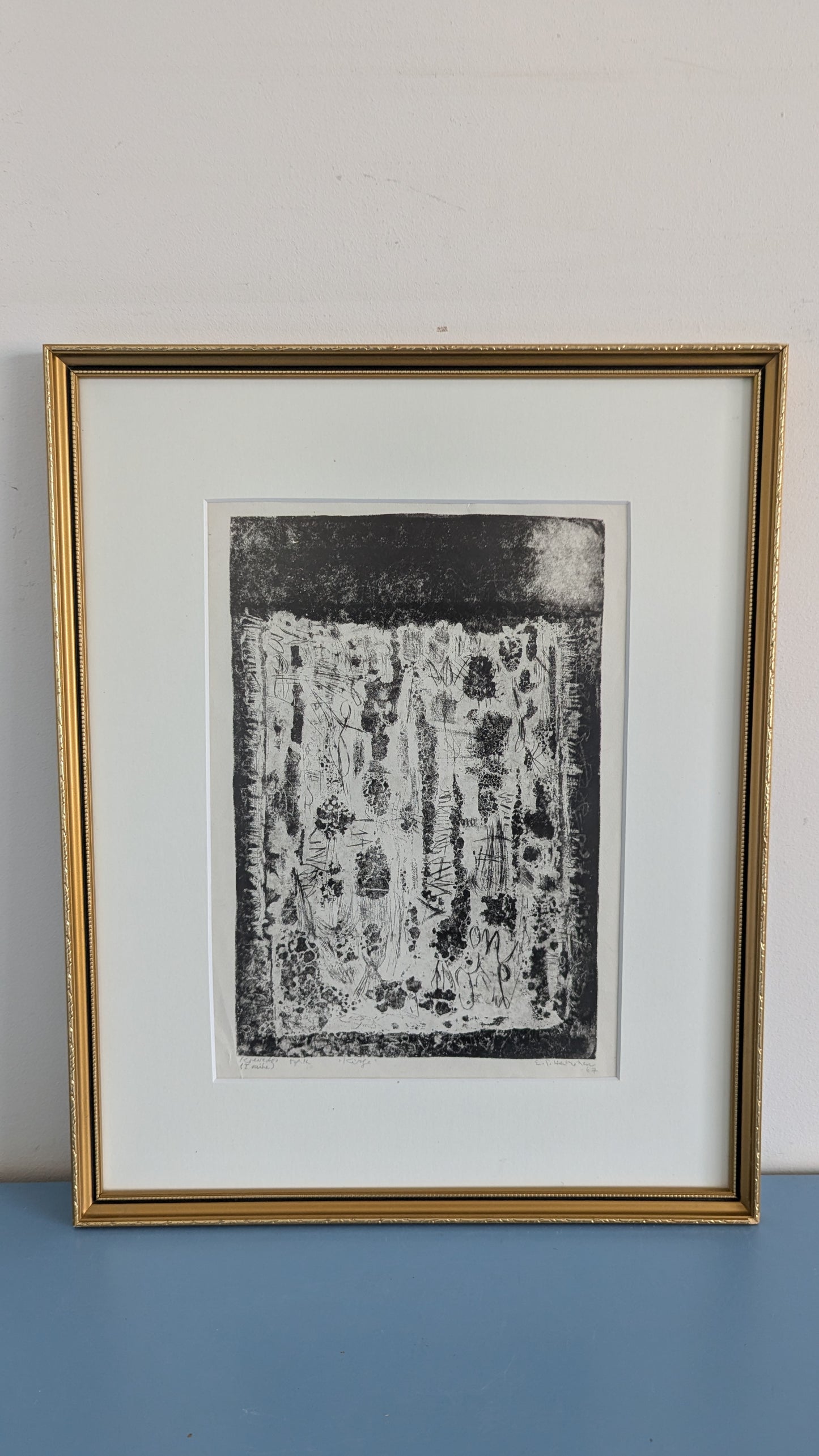 Erkki Sakari Heinonen - Kirje (Koevedos, Signeerattu Grafiikka 1967)