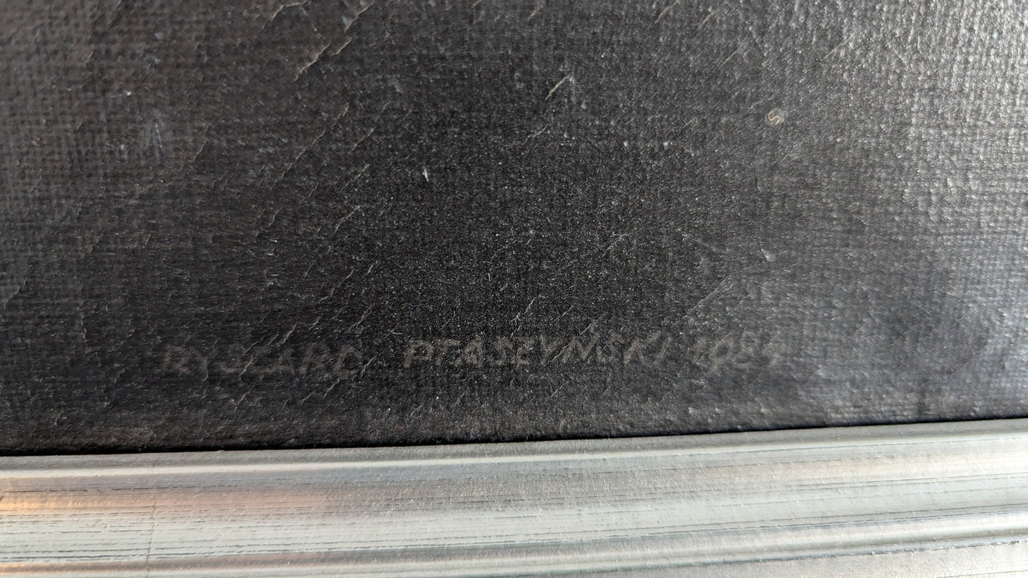 Ryszard Ptaszynski - Signeerattu Maisema Sarjan Akryylimaalaus (1984)