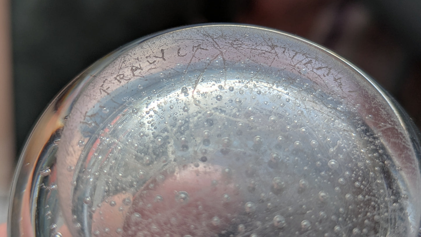 Iittala Soodakupla Malja / Taidelasiesine / Tuhka-astia (1948-1954, Kaj Franck)