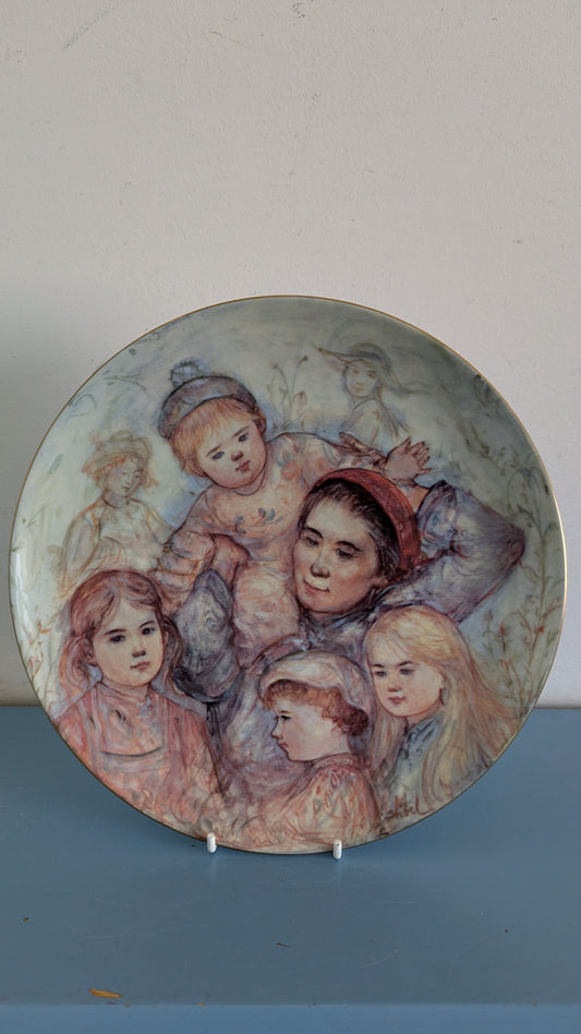 Arabia Hetki Hellyydelle Seinälautanen / Joululautanen (1987, Numeroitu, Hibel)