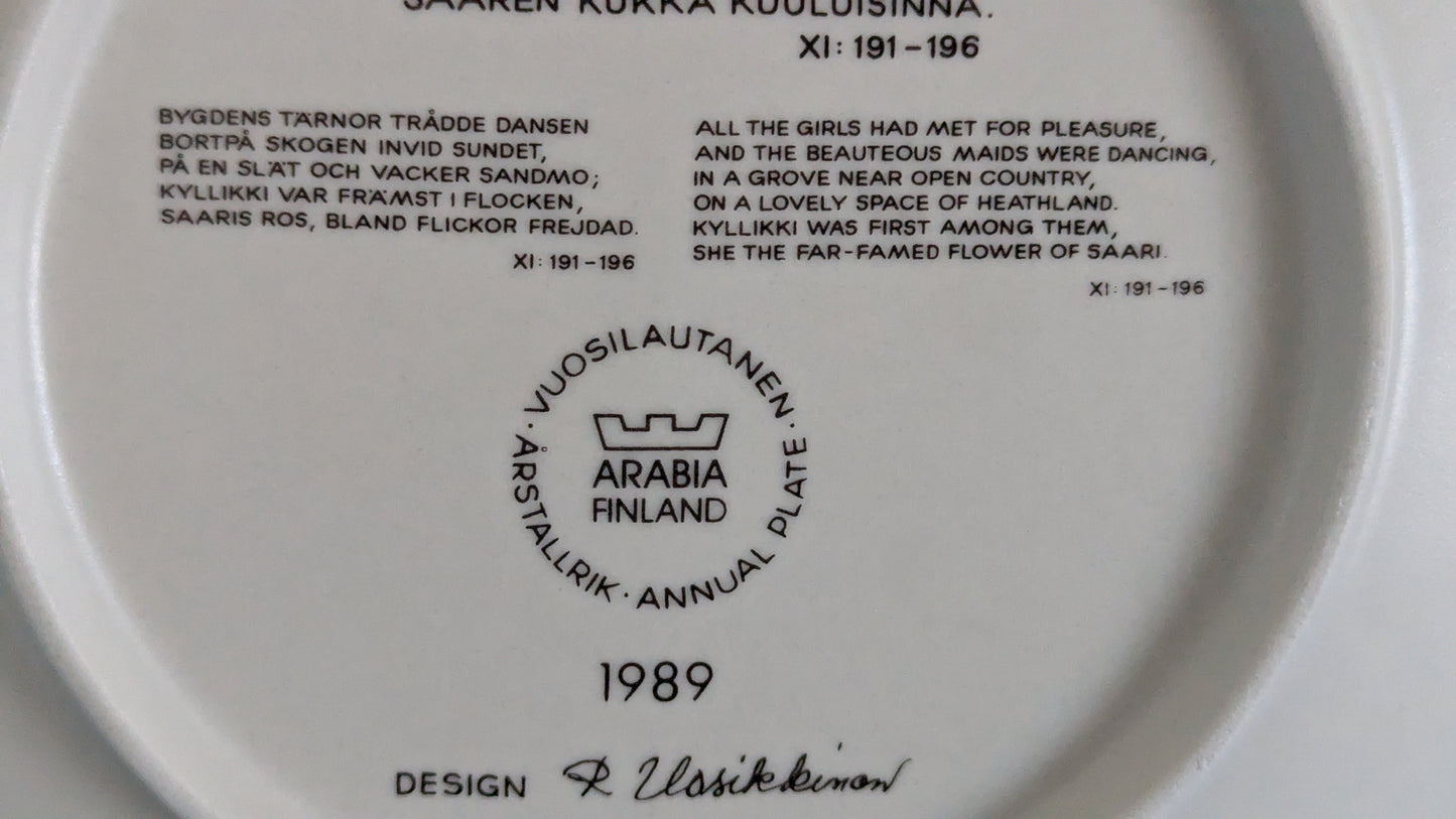Arabia Kalevala Vuosilautanen 1989 (Raija Uosikkinen)