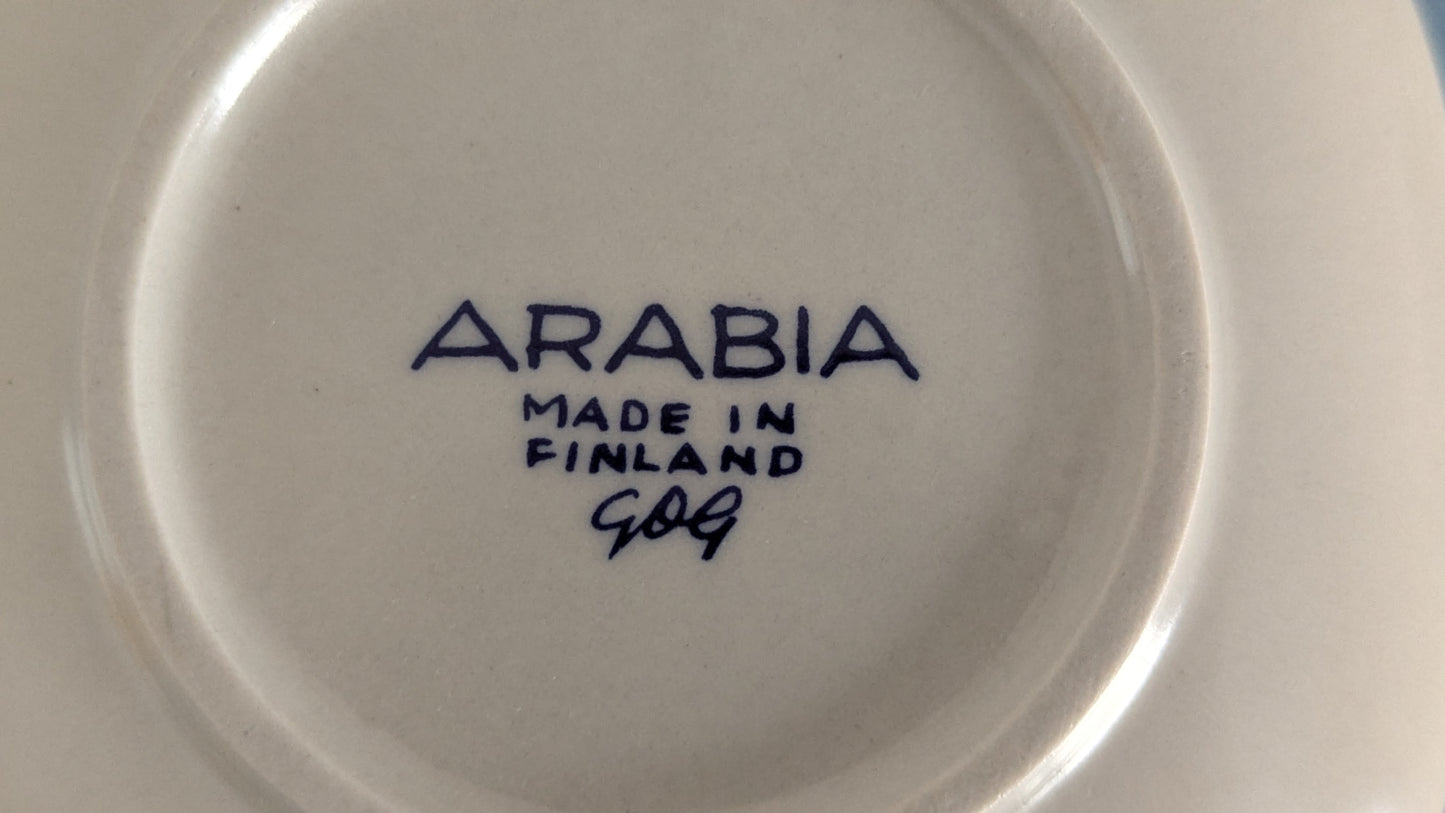Arabia Pöllö Joululautanen 1979 (Gunvor Olin-Grönqvist)