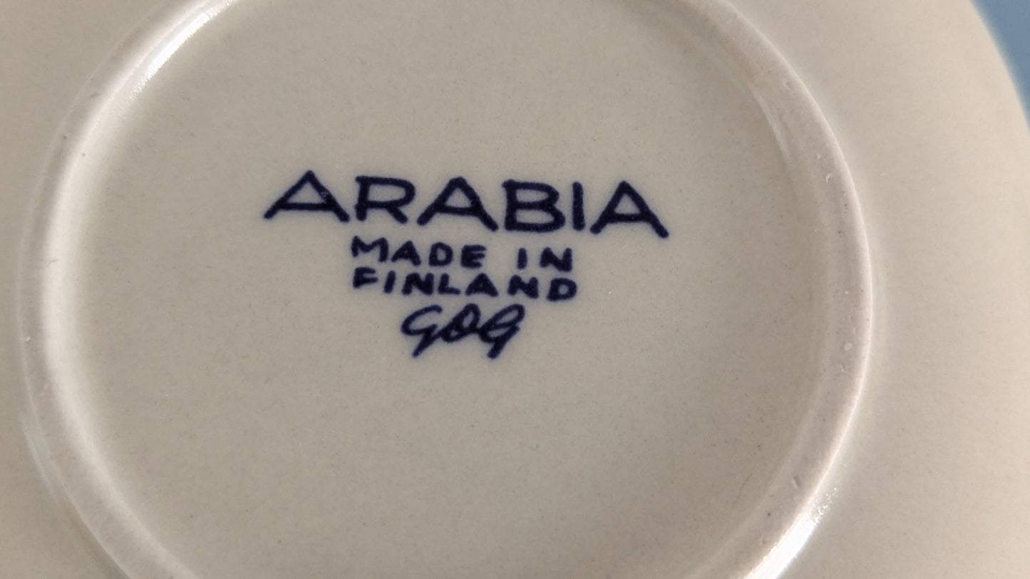 Arabia Punatulkku Joululautanen 1974 (Gunvor Olin-Grönqvist)