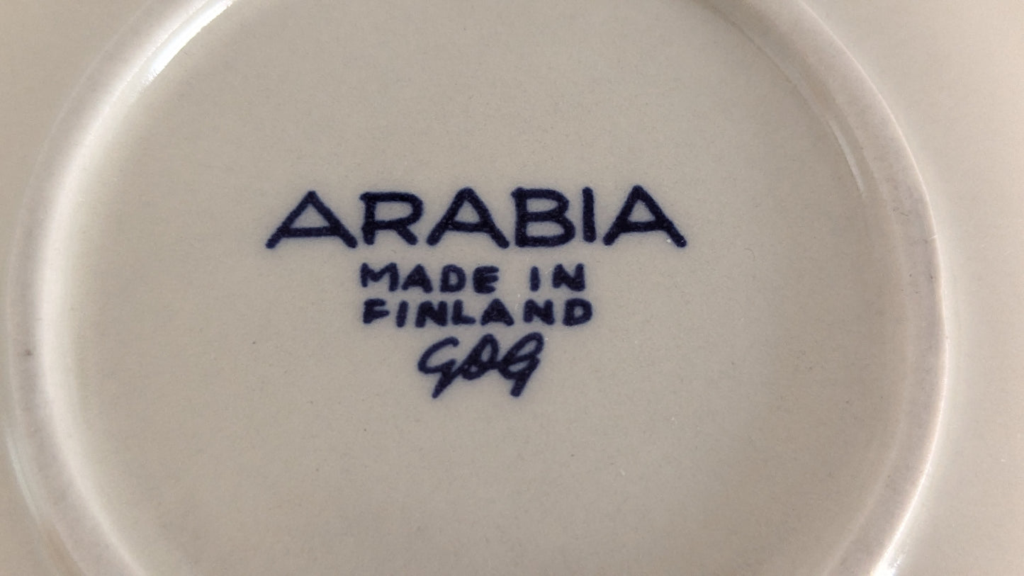 Arabia Varpunen Joululautanen 1976 (Gunvor Olin-Grönqvist)