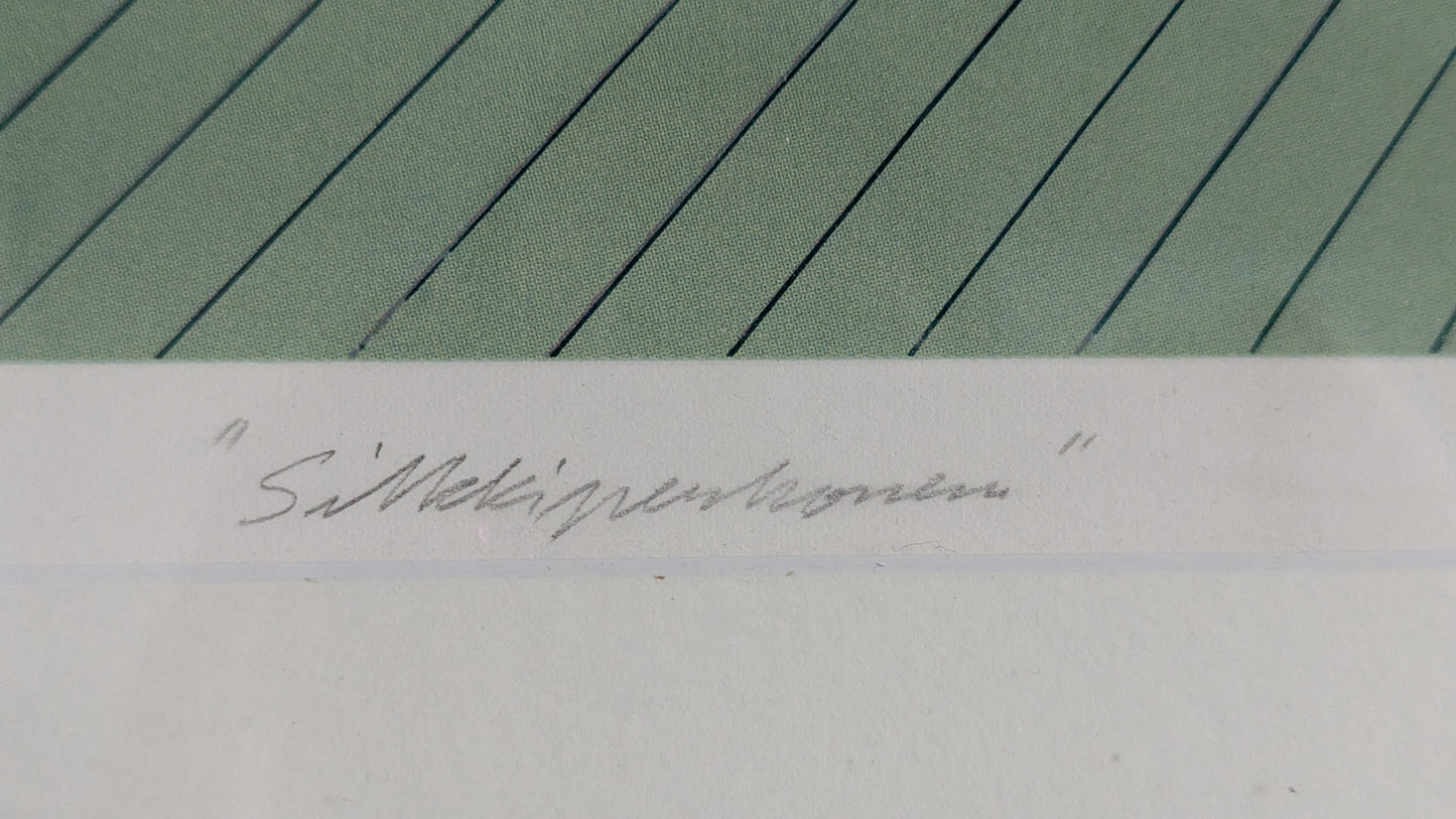 Raimo Huittinen - Silkkiperhonen (Signeerattu Grafiikka 1992)
