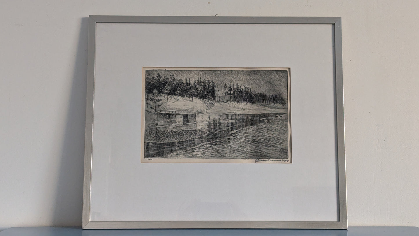 Tauno Nummi - Signeerattu Etsaus (1944)