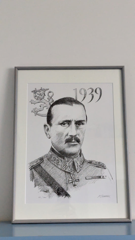 Rolf Erik Bruun - Mannerheim 1939 (Signeerattu Litografia 2009)