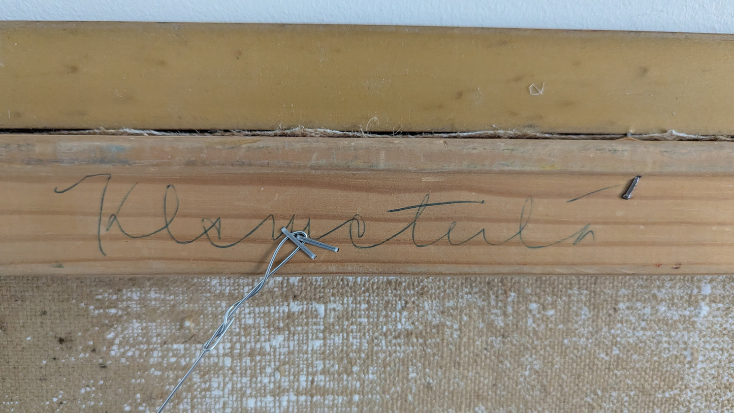 Jussipaitainen Mies (Signeeraamaton Öljyvärimaalaus Kankaalle)