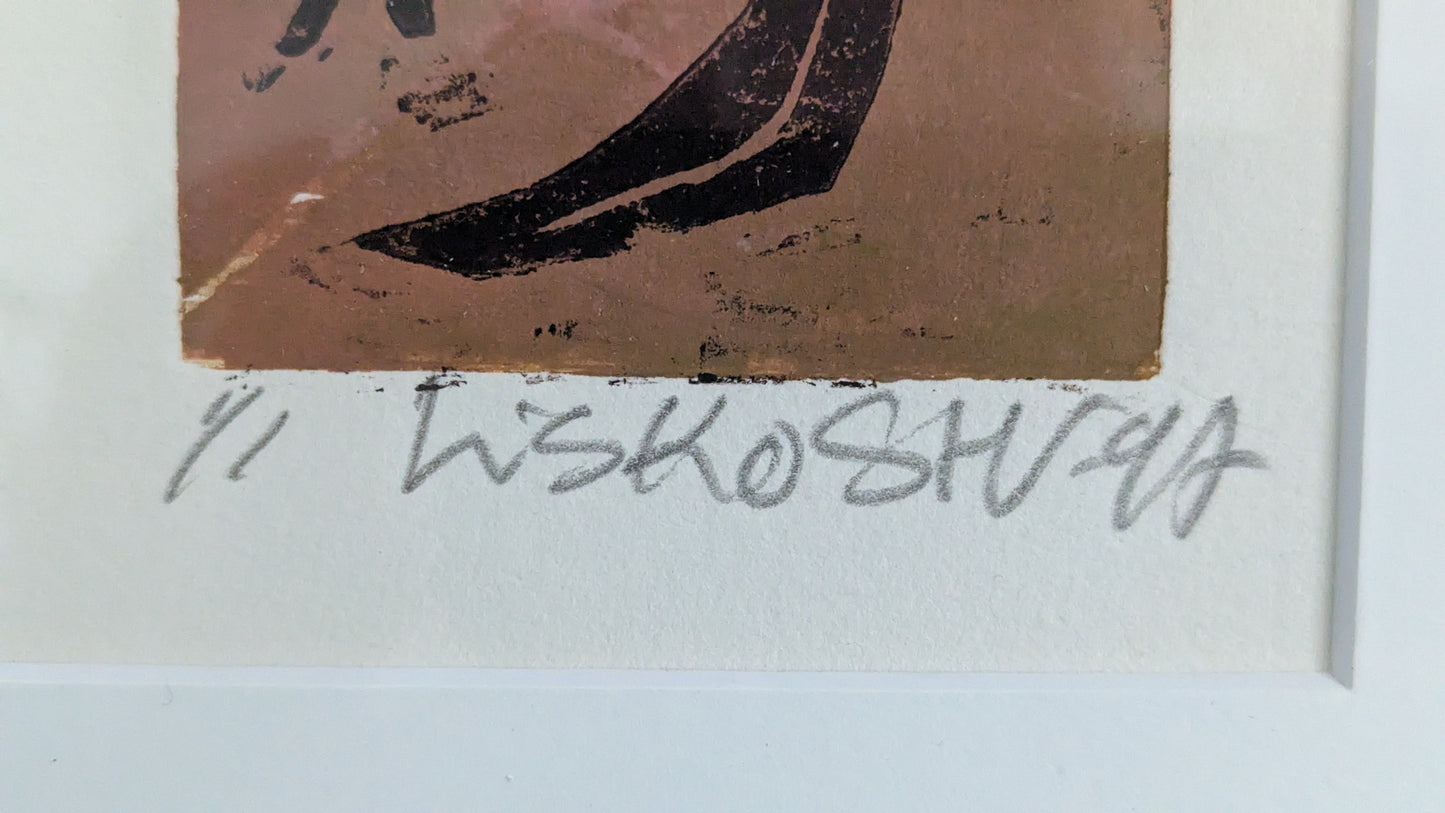Sirpa-Helena Viljanen - Lisko (Signeerattu Monotypia)