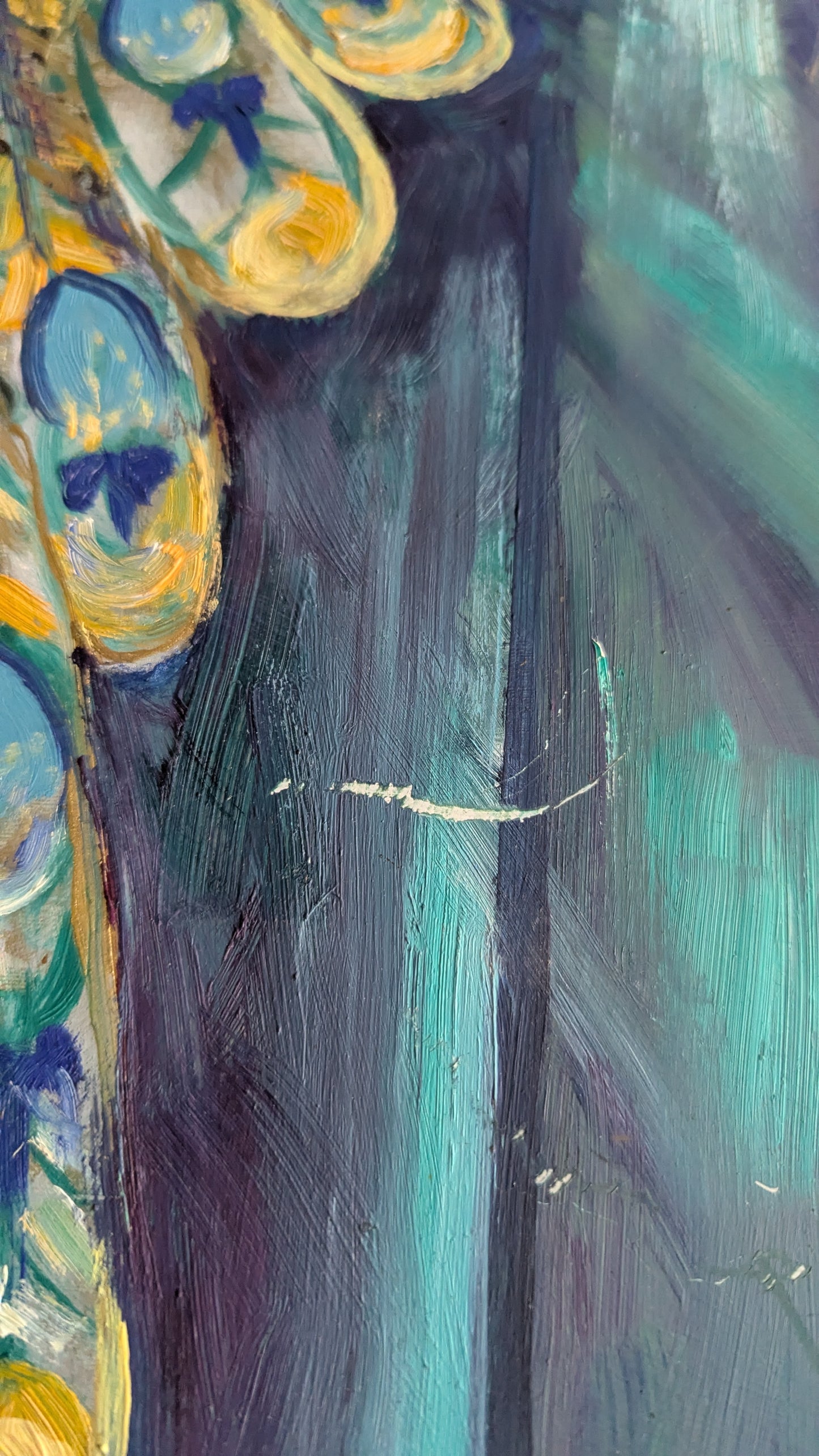 Pekka Åkerblad - Signeerattu Akryylimaalaus (2005, Korkeus: 100cm)