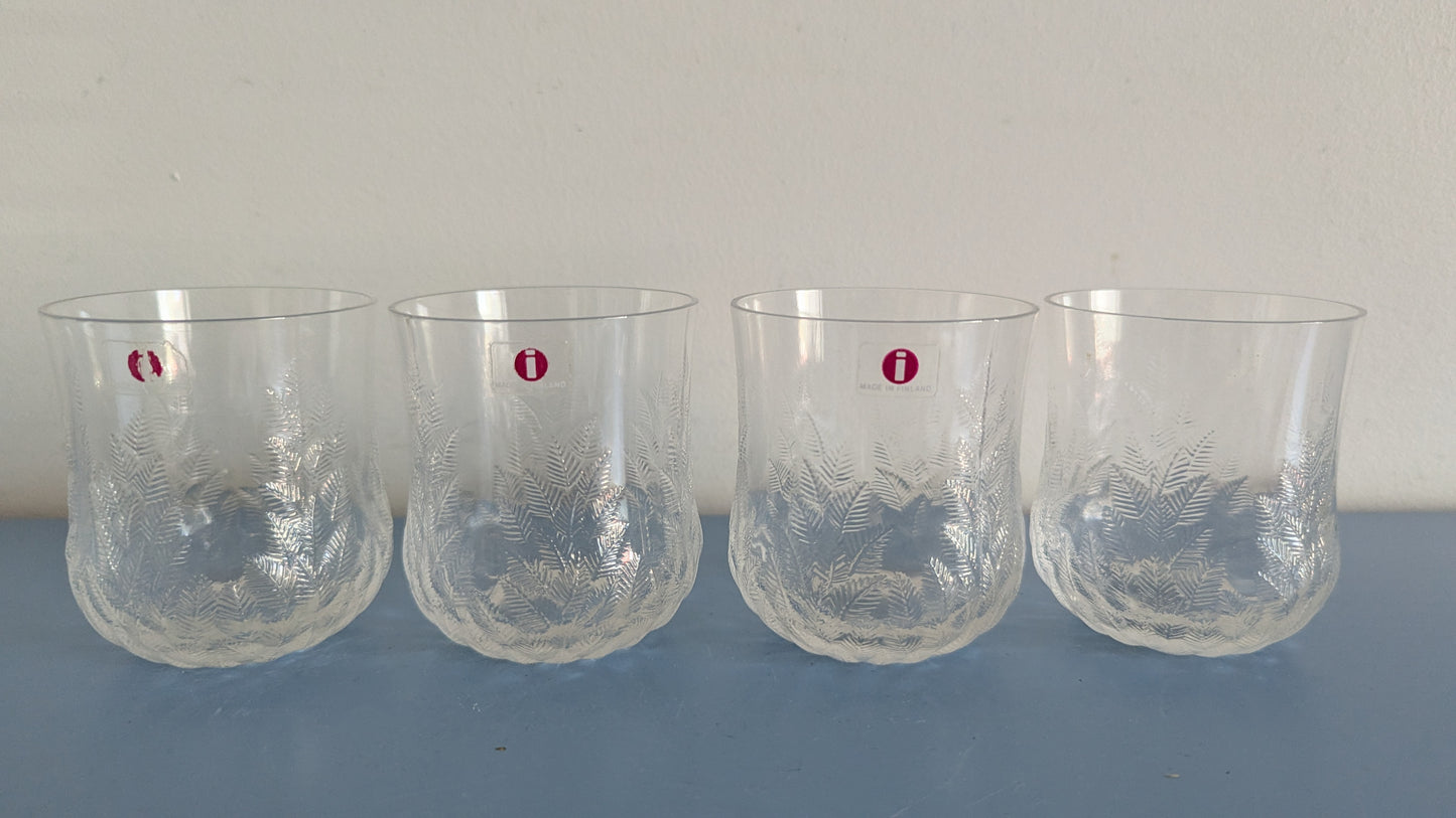 Iittala Koivu Juomalasi (4kpl, 1981-1984, Valto Kokko)