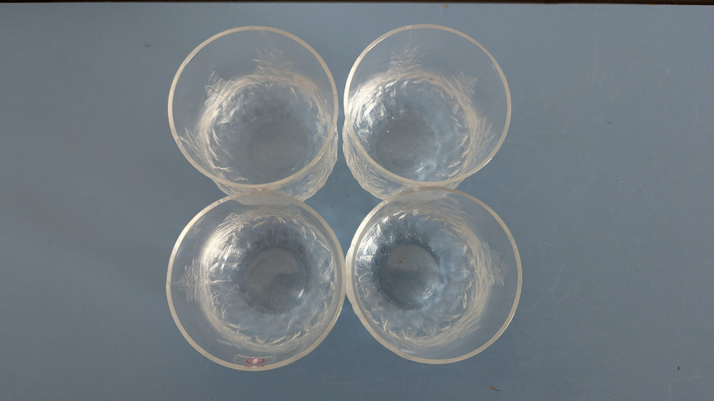 Iittala Koivu Juomalasi (4kpl, 1981-1984, Valto Kokko)