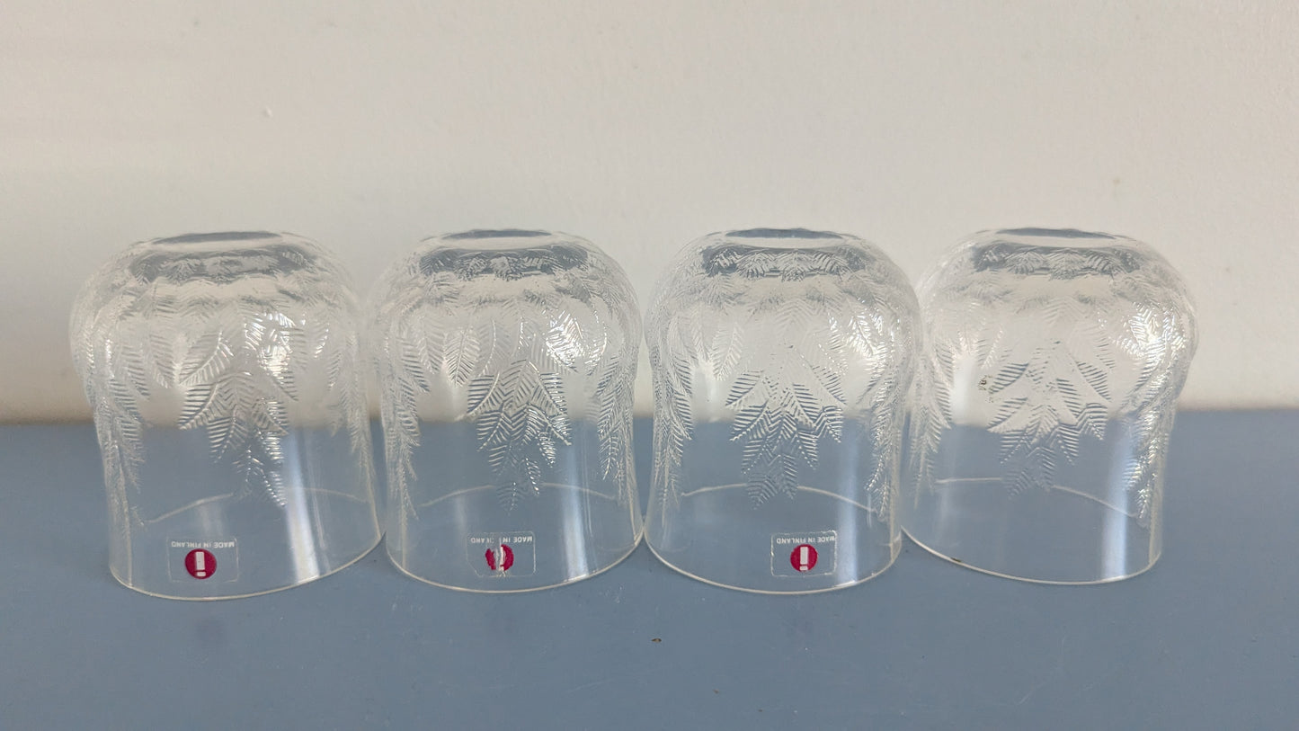 Iittala Koivu Juomalasi (4kpl, 1981-1984, Valto Kokko)
