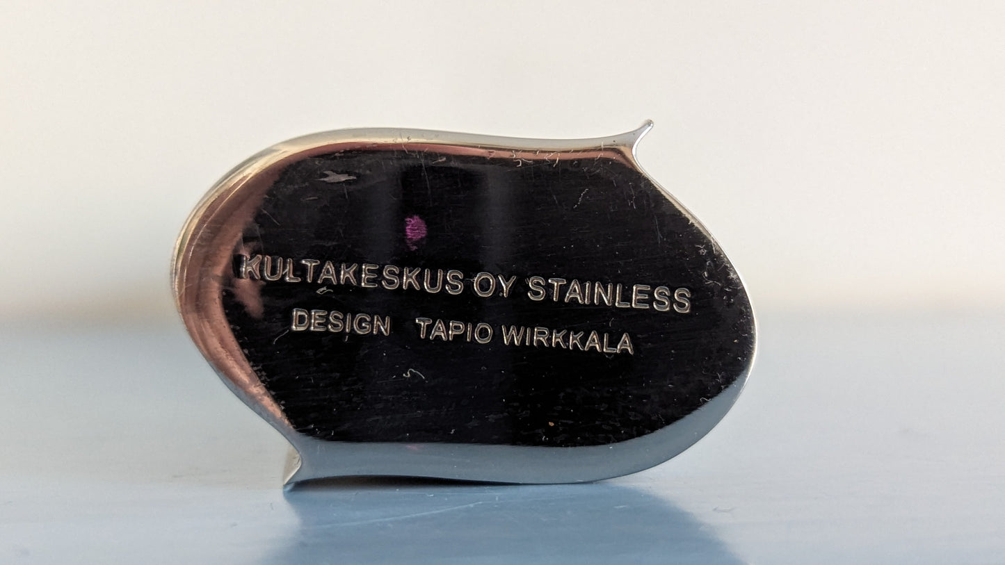 Kultakeskus - 651-032 Maljakko (Tapio Wirkkala, Ruostumaton Teräs)