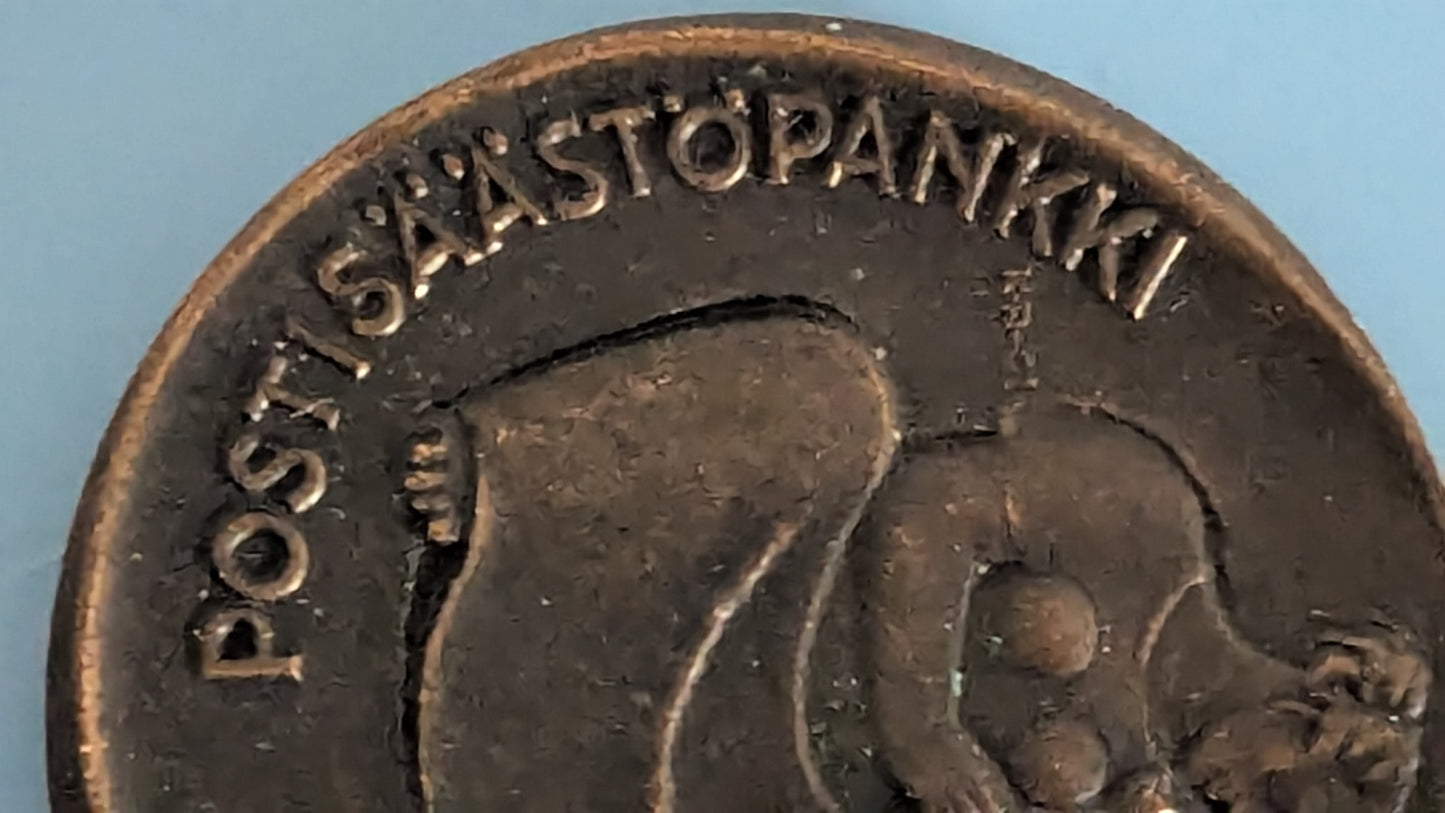 Kauko Räsänen - Postisäästöpankki 75-Vuotta Mitali / Juhlaraha (1961)