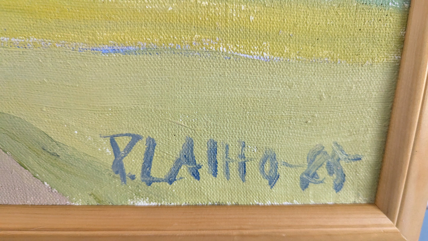 Pekka Laiho - Signeerattu Öljyvärimaalaus (1985)