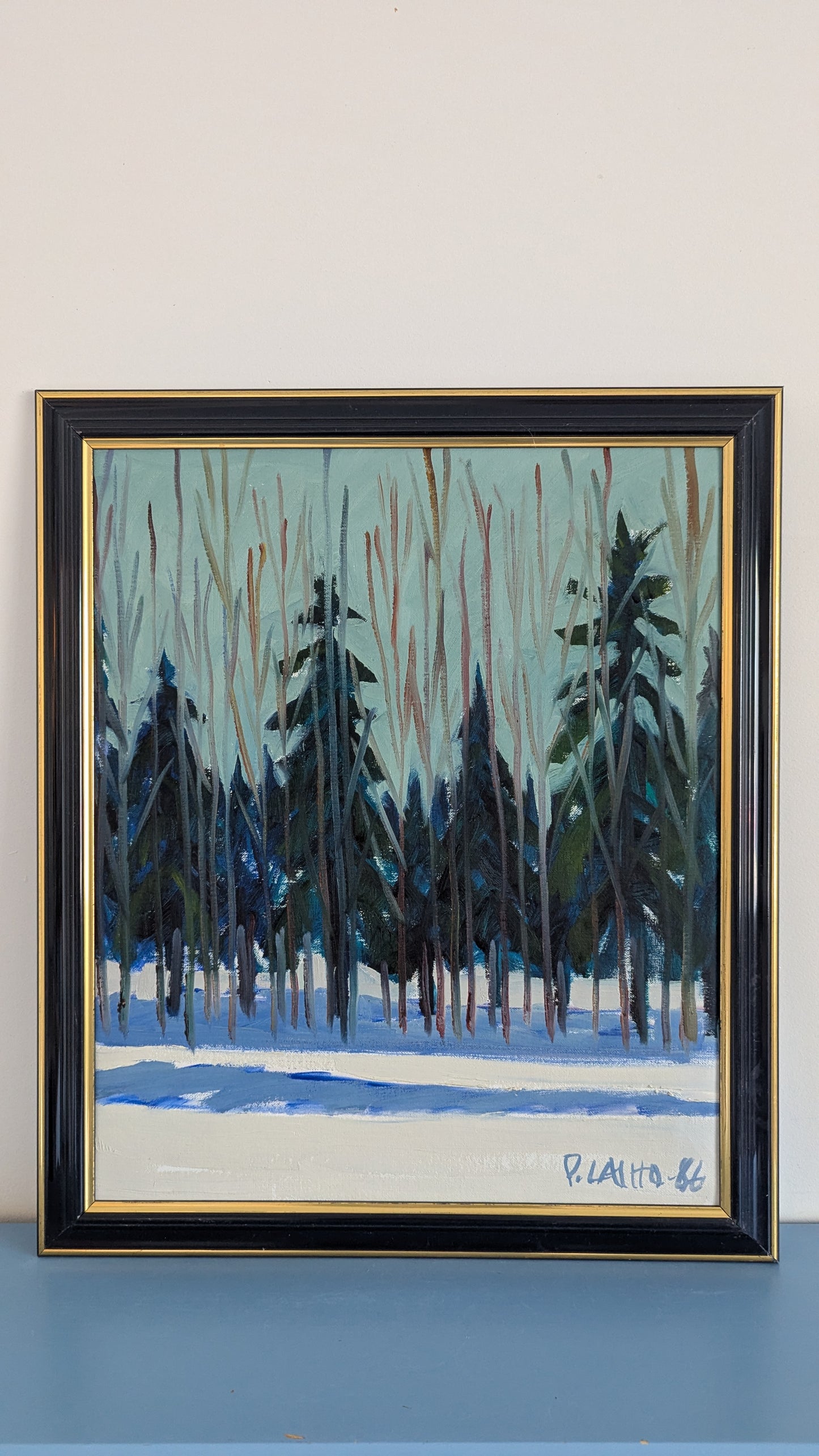 Pekka Laiho - Signeerattu Öljyvärimaalaus (1986)