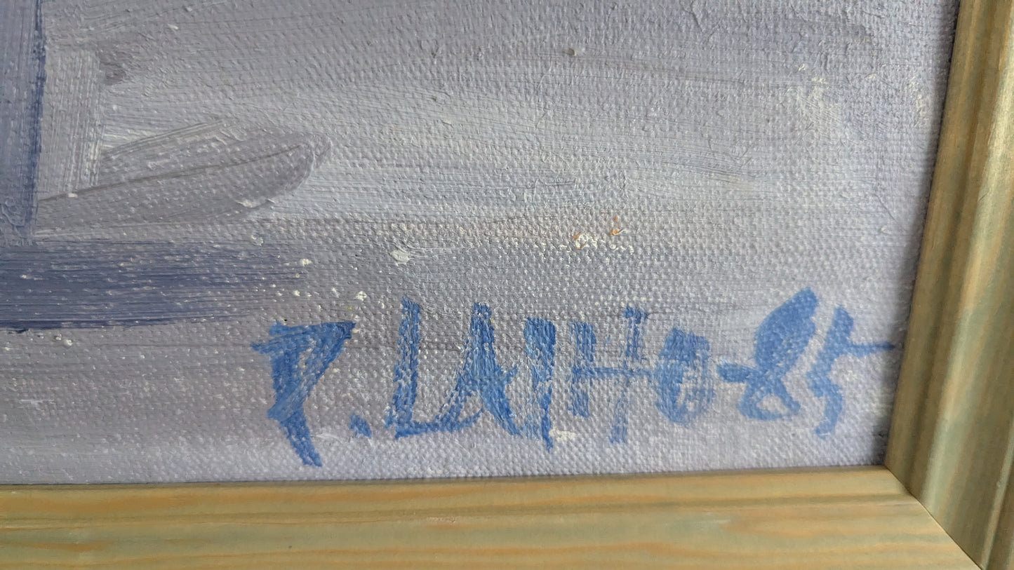 Pekka Laiho - Signeerattu Öljyvärimaalaus (1985)