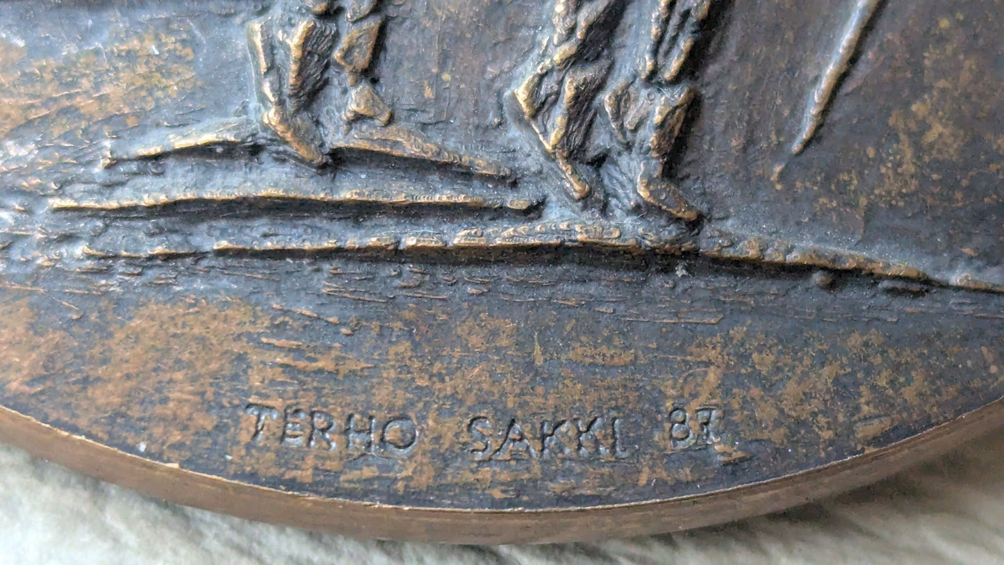 Kultakeskus - Finlandia Hiihto 15v 1988 Pöytämitali (Terho Sakki)