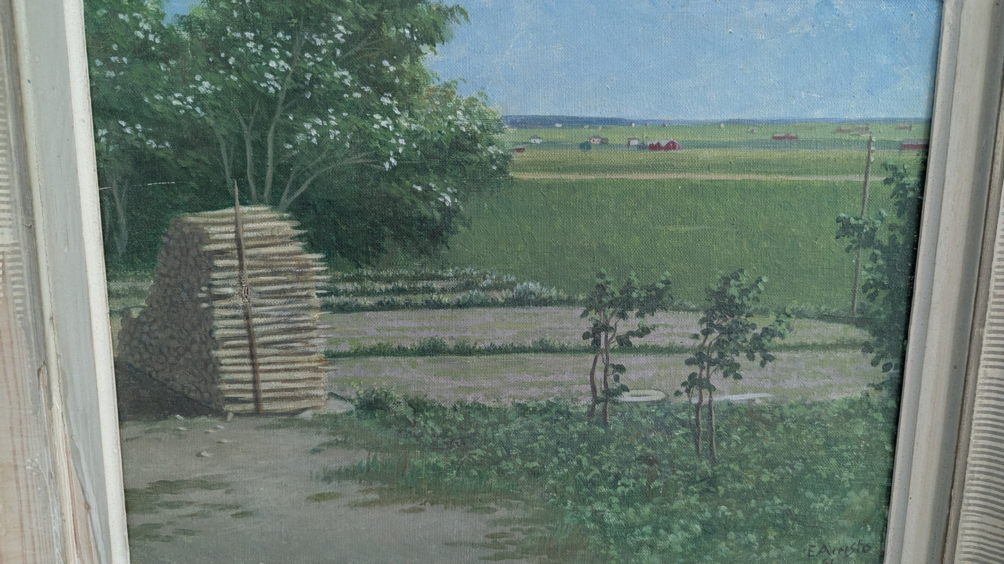 Elli Airisto - Signeerattu Öljyvärimaalaus (1961)