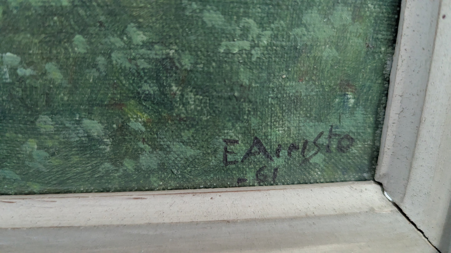 Elli Airisto - Signeerattu Öljyvärimaalaus (1961)