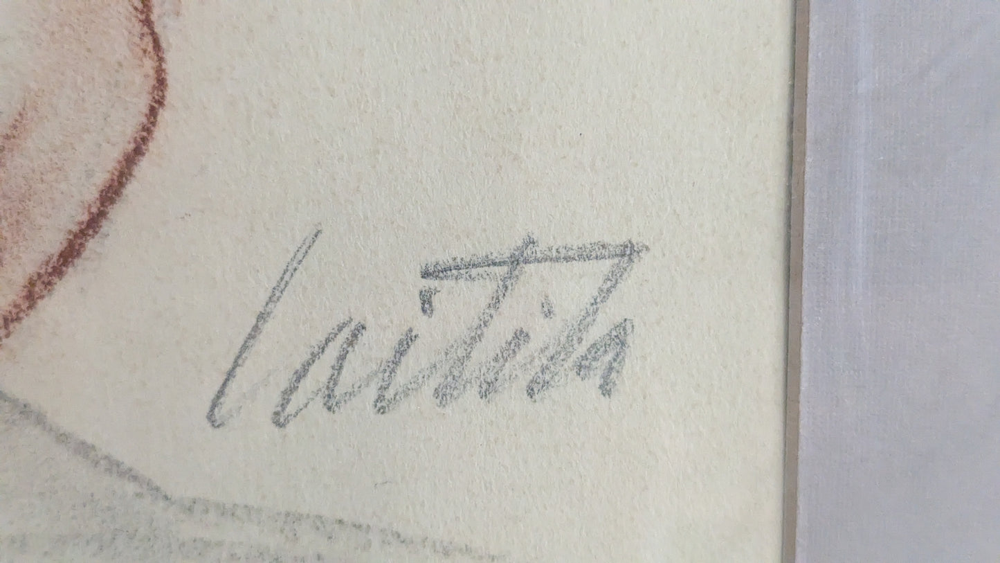 Atte Laitila - Signeerattu Pastellimaalaus