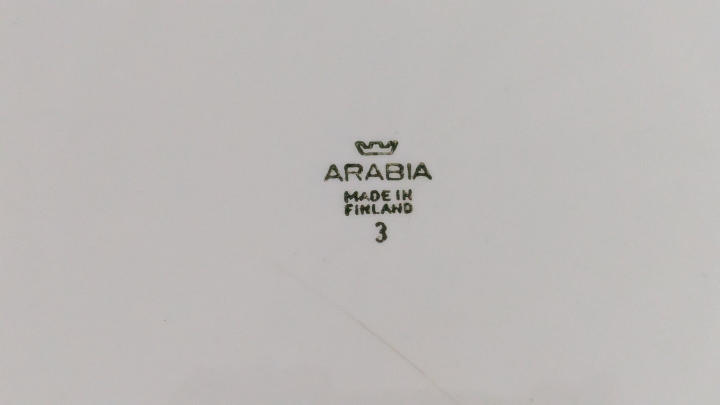 Arabia Verkko Tarjoilulautanen / Kakkulautanen (1958-1966, Raija Uosikkinen)