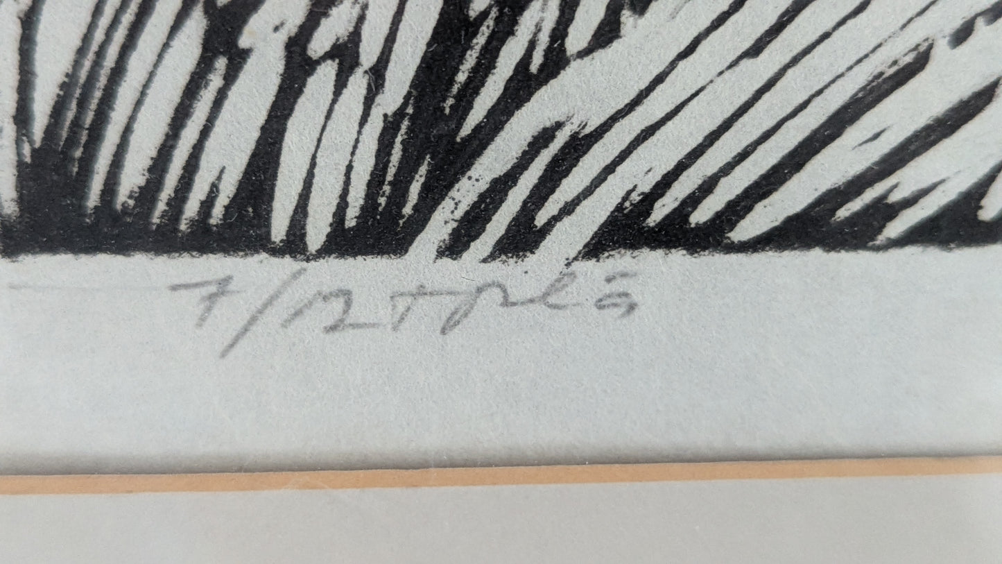 Pertti Kolehmainen - Kissakuningas (Signeerattu Grafiikka 1979)
